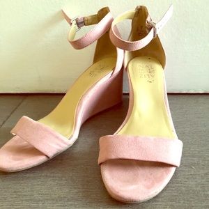 Pink high heals sandals